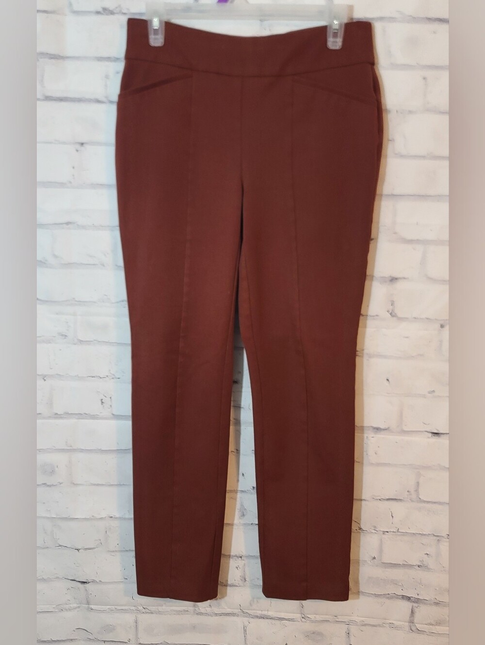 So Slimming by Chico's Rust Color structured shaping Pants small